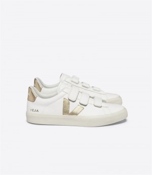 Sneakers Donna Veja Recife Chromefree Leather Platine Bianche | Italy-086175