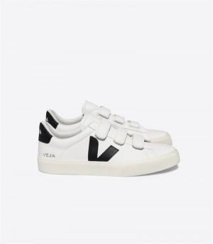 Sneakers Donna Veja Recife Chromefree Leather Bianche Nere | Italy-792854